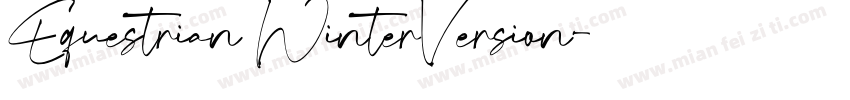 Equestrian WinterVersion字体转换